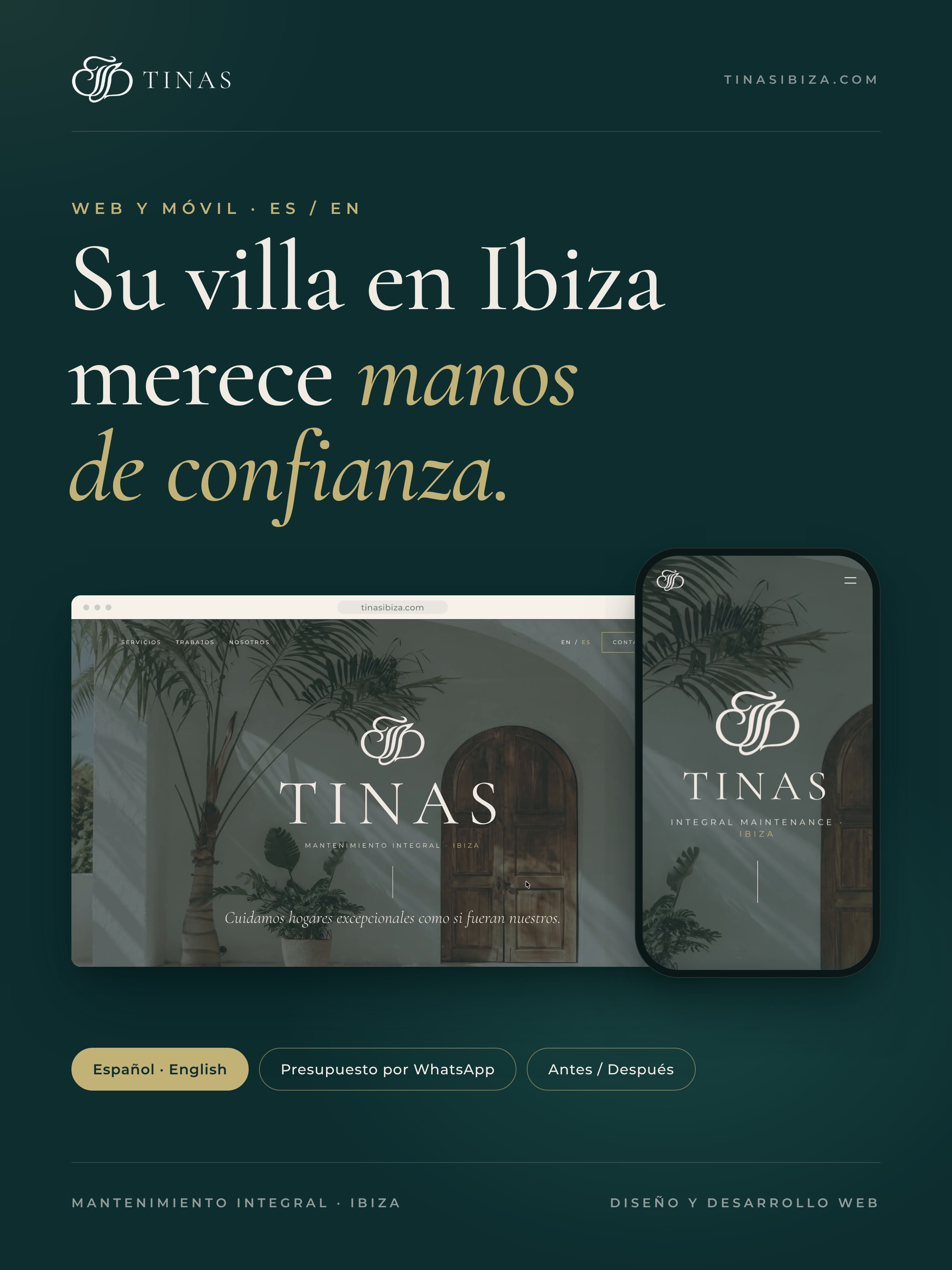 Contacto y presupuesto de Tina's Ibiza